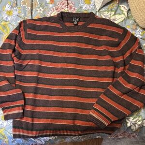 Ralph Lauren Striped Sweater - Brown and Red